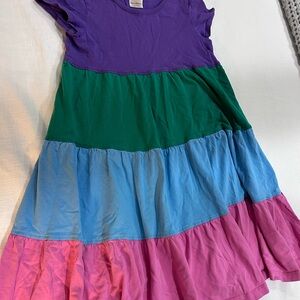 Hanna Andersson Twirl PowerMulticolor Tiered Kids Dress